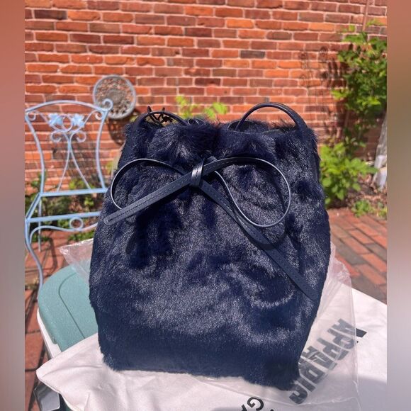 Mansur Gavriel Faux Fur Bucket Bag NWT - Picture 14 of 16